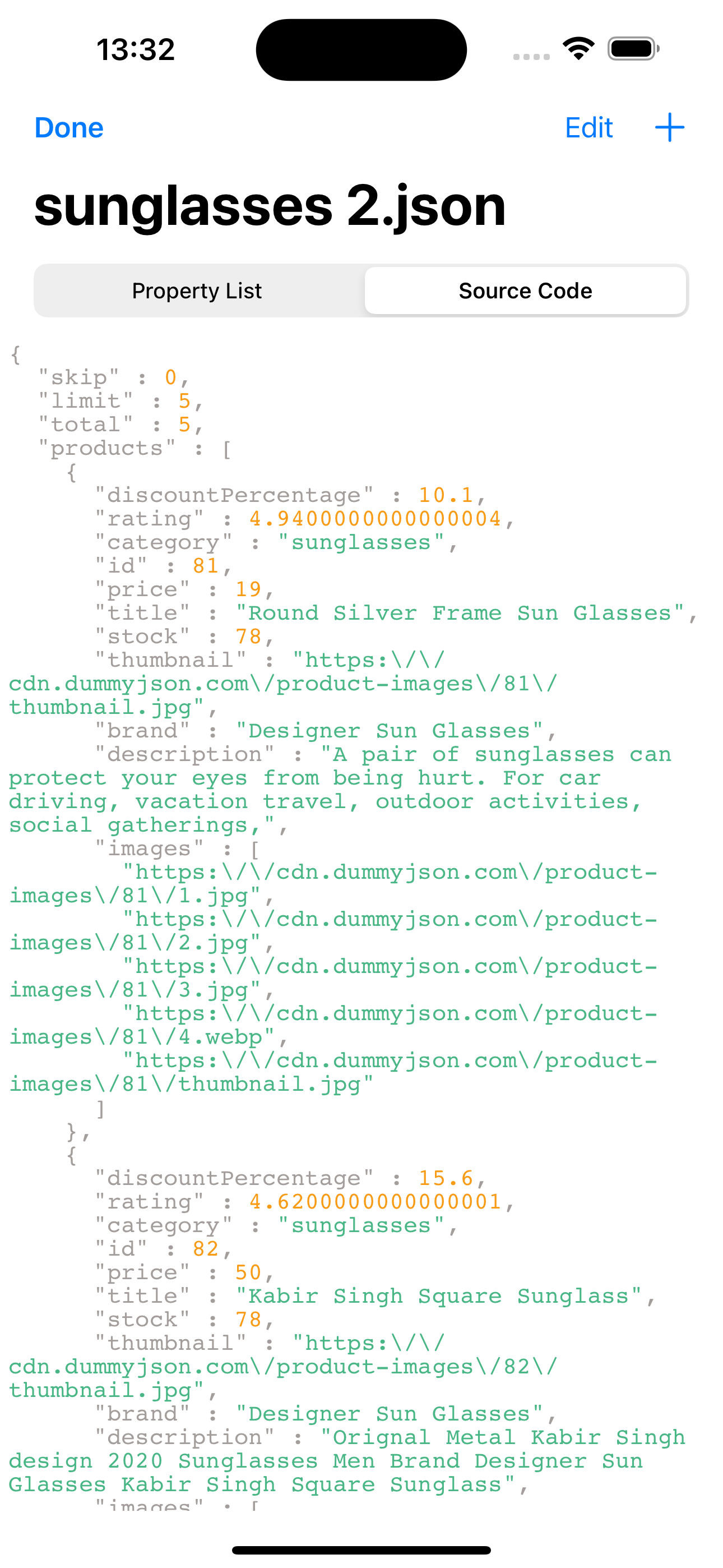 App screenshot